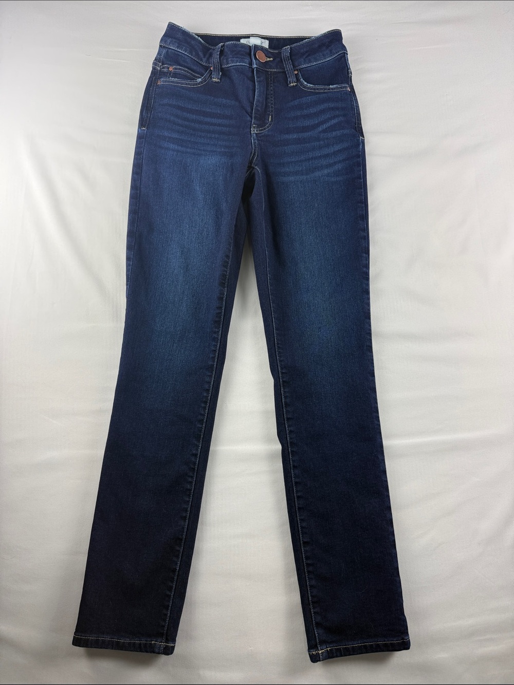 Maurices Everflex Regular High Rise Straight Jeans Women's Size 0 Dark Wash